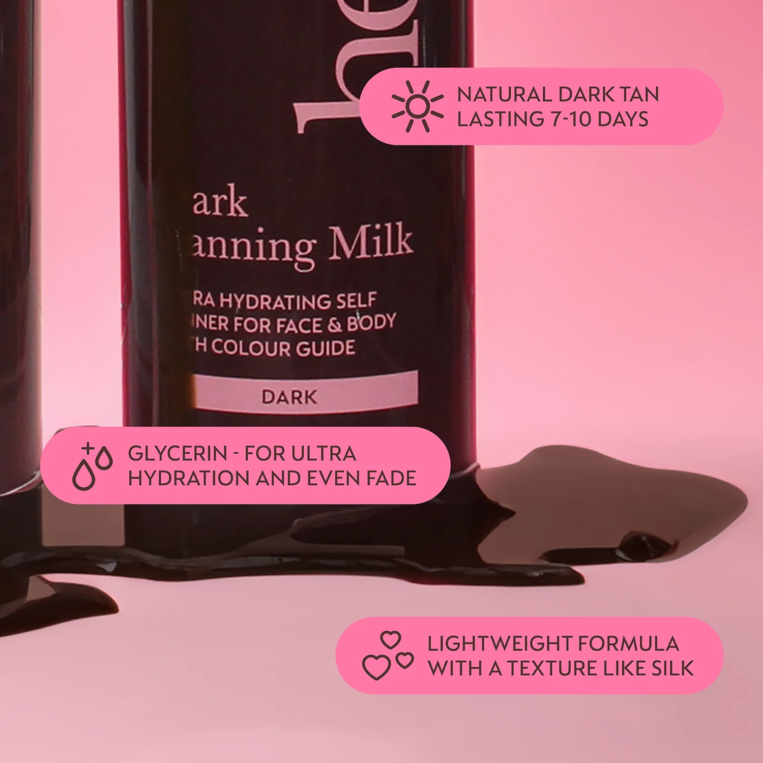 Tanning Milk Dark 200ml - Image 2